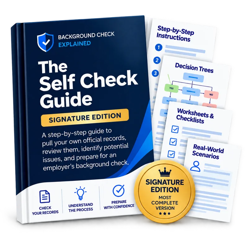 The Self Check Guide, Signature Edition, with decision trees, worksheets and checklists